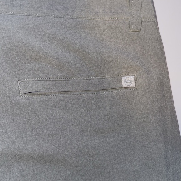 Peter Millar Men's Gray Flat Front Shorts - Picture 5 of 6